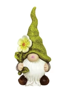 Enchanted Garden™ 17.3" Gnome Statue With Flower - Assorted Styles 12 Enchanted Garden™ 17.3" Gnome Statue With Flower - Assorted Styles -Home N Garden Joy Sales 2775380 G