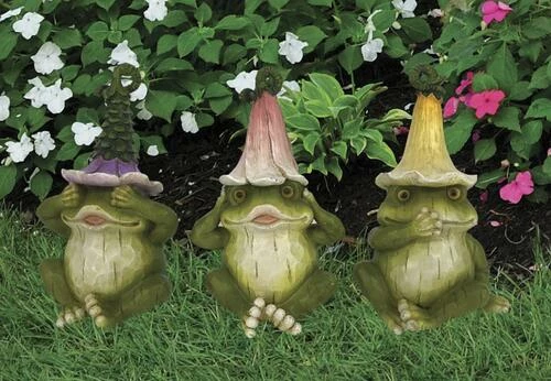 Enchanted Garden™ 6.3" Resin Frog Statue - Assorted Styles 4 Enchanted Garden™ 6.3" Resin Frog Statue - Assorted Styles - Image 2