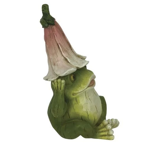 Enchanted Garden™ 6.3" Resin Frog Statue - Assorted Styles 9 Enchanted Garden™ 6.3" Resin Frog Statue - Assorted Styles - Image 7