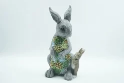 Enchanted Garden™ 12.8" Resin Succulent Rabbit Statue