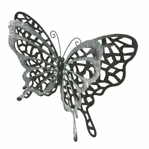 Enchanted Garden™ 13.8" Metal Butterfly Outdoor Wall Art 4 Enchanted Garden™ 13.8" Metal Butterfly Outdoor Wall Art - Image 2