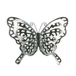 Enchanted Garden™ 13.8" Metal Butterfly Outdoor Wall Art