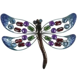 Enchanted Garden™ 14.7" Beads Dragonfly Outdoor Wall Art - Assorted Styles -Home N Garden Joy Sales 2775410 2 P SF 1800