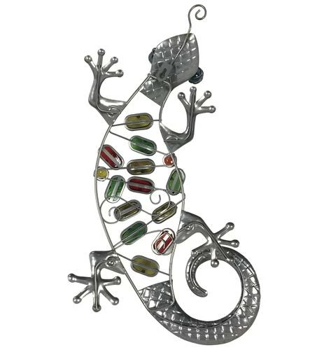 Enchanted Garden™ 20.4" Beads Lizard Outdoor Wall Art 4 Enchanted Garden™ 20.4" Beads Lizard Outdoor Wall Art - Image 2