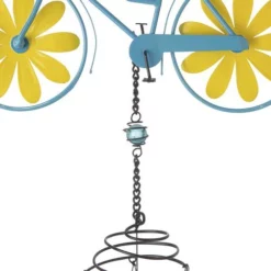Enchanted Garden® 32.5" Metal Bicycle Wind Chime - Assorted Colors -Home N Garden Joy Sales 2775416B leftview