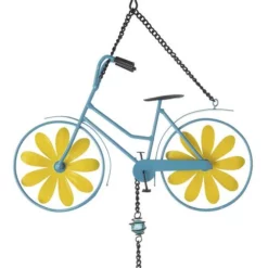 Enchanted Garden® 32.5" Metal Bicycle Wind Chime - Assorted Colors -Home N Garden Joy Sales 2775416B topview