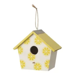Enchanted Garden® 7.8" Wooden Lemon Bird House