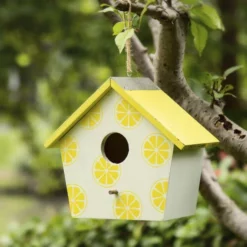 Enchanted Garden® 7.8" Wooden Lemon Bird House 11 Enchanted Garden® 7.8" Wooden Lemon Bird House -Home N Garden Joy Sales 2775422 scene