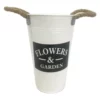 Enchanted Garden™ 8.8" Metal Flower Bucket Vase -Home N Garden Joy Sales 2775440 P