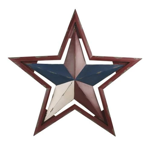 Enchanted Garden™ 28.15" Wood Star Outdoor Wall Art 3 Enchanted Garden™ 28.15" Wood Star Outdoor Wall Art
