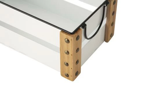 Enchanted Garden™ 12.6" White Metal Enamel Crate 5 Enchanted Garden™ 12.6" White Metal Enamel Crate - Image 3