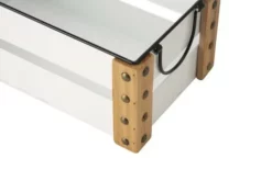 Enchanted Garden™ 15.6" White Metal Enamel Crate -Home N Garden Joy Sales 2775449 backview