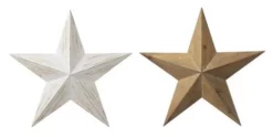 Enchanted Garden™ 17.5" Wood Star Outdoor Wall Art - Assorted Colors