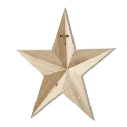 Enchanted Garden™ 17.5" Wood Star Outdoor Wall Art - Assorted Colors -Home N Garden Joy Sales 2775453B backview