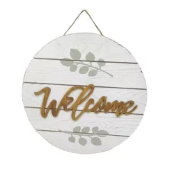 Home N Garden Joy Sales 15 Enchanted Garden™ Wood Round Outdoor Wall Art - Assorted Styles