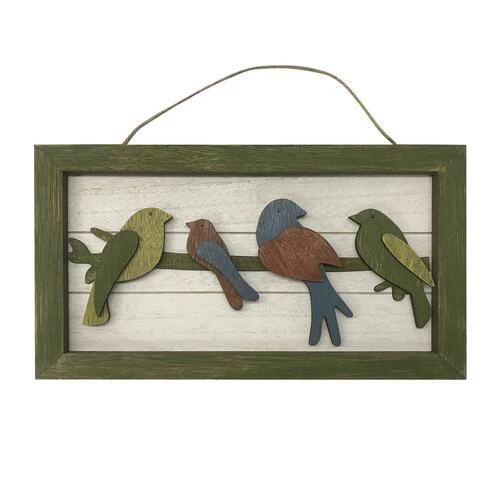 Enchanted Garden™ 7.8" Wood Bird Outdoor Wall Art - Assorted Styles 5 Enchanted Garden™ 7.8" Wood Bird Outdoor Wall Art - Assorted Styles - Image 3