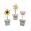 Enchanted Garden™ 10.2" Wood & Metal Spring Flower Outdoor Art - Assorted Styles -Home N Garden Joy Sales 2775491