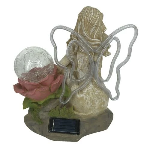 Enchanted Garden™ 8.4" Solar Fairy Statue - Assorted Styles 8 Enchanted Garden™ 8.4" Solar Fairy Statue - Assorted Styles - Image 6