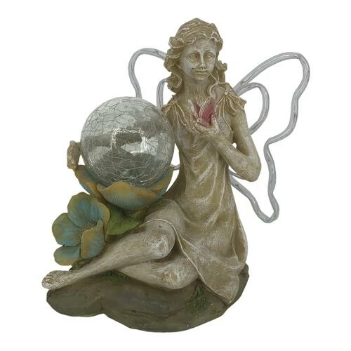 Enchanted Garden™ 8.4" Solar Fairy Statue - Assorted Styles 3 Enchanted Garden™ 8.4" Solar Fairy Statue - Assorted Styles