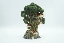 Enchanted Garden™ 11.6" Resin Solar Tree House Statue