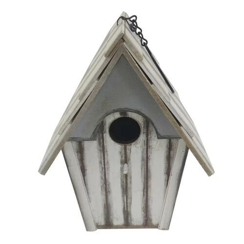 Enchanted Garden® 10.2" Wood Bird House - Assorted Styles 7 Enchanted Garden® 10.2" Wood Bird House - Assorted Styles - Image 5