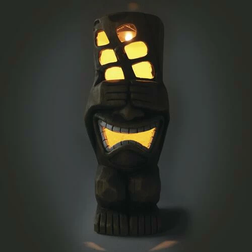 Enchanted Garden™ 18.9" Solar Tiki Statue 6 Enchanted Garden™ 18.9" Solar Tiki Statue - Image 4