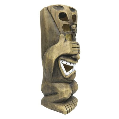 Enchanted Garden™ 18.9" Solar Tiki Statue 5 Enchanted Garden™ 18.9" Solar Tiki Statue - Image 3