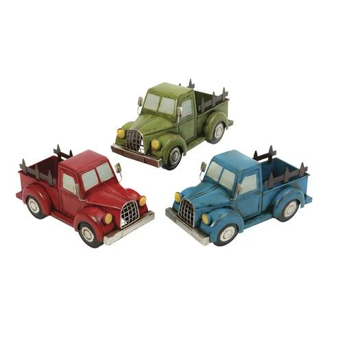 Enchanted Garden™ 14.5" Metal Antique Truck Planter - Assorted Styles 3 Enchanted Garden™ 14.5" Metal Antique Truck Planter - Assorted Styles