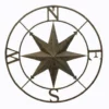 Enchanted Garden™ 26.5" Metal Compass Outdoor Wall Art