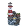 Enchanted Garden™ 20.3" Tiered Solar Lighthouse Outdoor Water Fountain -Home N Garden Joy Sales 2775544 main 1800x1800CMYK