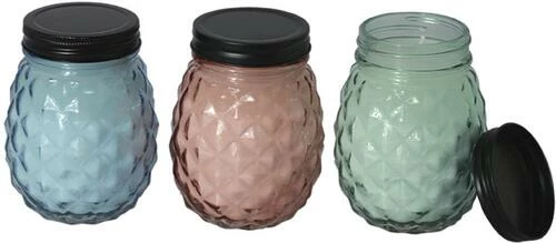 Enchanted Garden™ 9 Oz. Glass Pineapple Jar Citronella Candle - Assorted Colors 6 Enchanted Garden™ 9 Oz. Glass Pineapple Jar Citronella Candle - Assorted Colors - Image 4