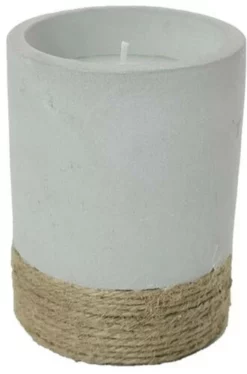 Enchanted Garden™ 4.8 Oz. Farmhouse Ceramic Jar Citronella Candle - Assorted Colors -Home N Garden Joy Sales 2775554 TwineCandle 3