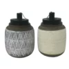 Enchanted Garden™ 8" Geometric Cement Tabletop Patio Torch - Assorted Styles -Home N Garden Joy Sales 2775560 2021 CMYK