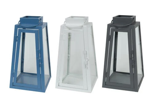 Enchanted Garden™ 9.4" Metal Lantern - Assorted Colors 3 Enchanted Garden™ 9.4" Metal Lantern - Assorted Colors