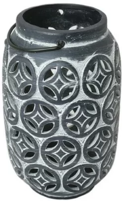 Enchanted Garden™ 7.8" Ceramic Moroccan Die-Cut Lantern - Assorted Colors -Home N Garden Joy Sales 2775571 Lantern 2