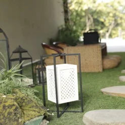 Enchanted Garden™ 18" Bamboo Flameless Candle LED Lantern -Home N Garden Joy Sales 2775572 2