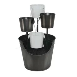 Enchanted Garden™ 25.5" Pouring Pails Outdoor Water Fountain