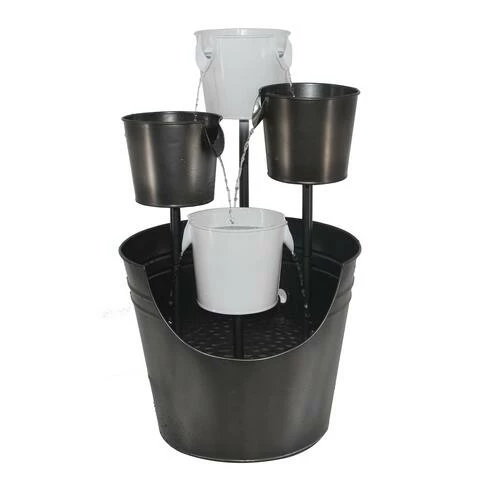 Enchanted Garden™ 25.5" Pouring Pails Outdoor Water Fountain 3 Enchanted Garden™ 25.5" Pouring Pails Outdoor Water Fountain