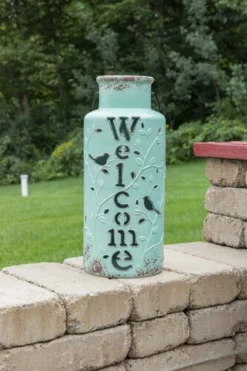 Enchanted Garden™ 19.5" Ceramic Solar Lantern 8 Enchanted Garden™ 19.5" Ceramic Solar Lantern -Home N Garden Joy Sales 2775591 PatioFurnitureShoot