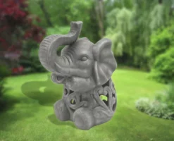 Enchanted Garden™ 9.4" Ceramic Elephant LED Lantern 8 Enchanted Garden™ 9.4" Ceramic Elephant LED Lantern -Home N Garden Joy Sales 2775592 CERAMIC ELEPHANT 2020
