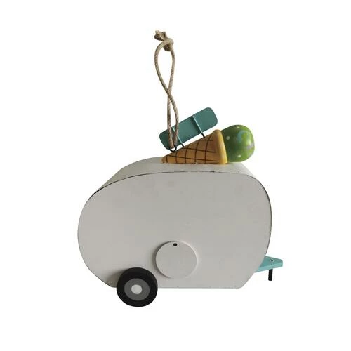 Enchanted Garden® 8.9" Ice Cream Cart Bird House 4 Enchanted Garden® 8.9" Ice Cream Cart Bird House - Image 2