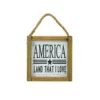 Enchanted Garden™ 5.9" Wood Americana BBQ Land That I Love Wall Hanging Sign -Home N Garden Joy Sales 2775600