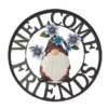 Enchanted Garden™ 21.5" Gnome Welcome Wheel Outdoor Wall Art