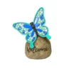 Enchanted Garden™ 5.91" Resin Blue Butterfly Message Stone -Home N Garden Joy Sales 2775628