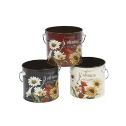 Enchanted Garden™ 5" Metal Botanical Container - Assorted Styles