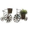Enchanted Garden™ 14.6" Metal Tricycle Planter With Wind Spinner Spokes - Assorted Styles -Home N Garden Joy Sales 2775657