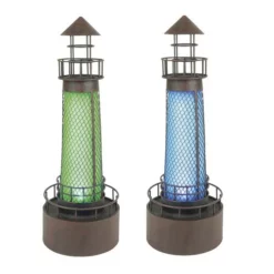 Enchanted Garden™ 20.87" Solar Metal Light House Statue - Assorted Styles