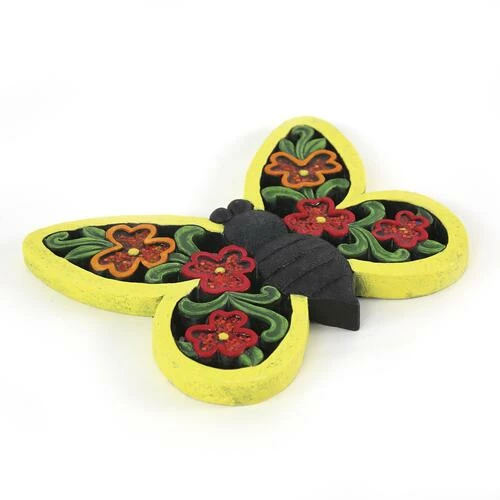 Enchanted Garden™ 12.9" Yellow Butterfly Stepping Stone 5 Enchanted Garden™ 12.9" Yellow Butterfly Stepping Stone - Image 3