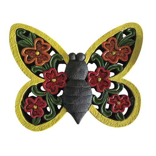 Enchanted Garden™ 12.9" Yellow Butterfly Stepping Stone 4 Enchanted Garden™ 12.9" Yellow Butterfly Stepping Stone - Image 2