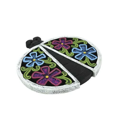 Enchanted Garden™ 12.4" White Lady Bug Stepping Stone 5 Enchanted Garden™ 12.4" White Lady Bug Stepping Stone - Image 3